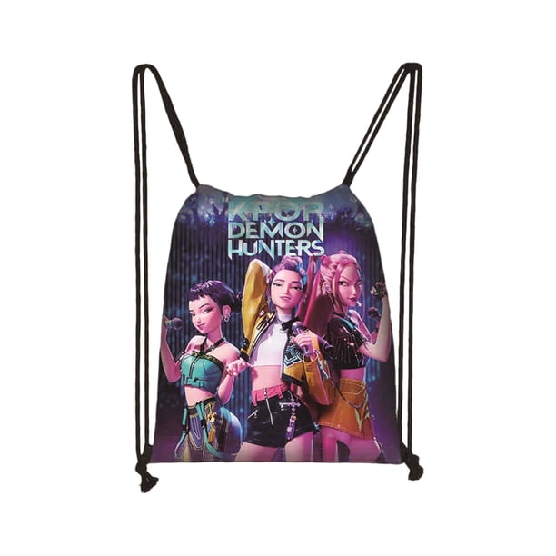 Kpop Demon Hunters Backpack,K-pop Demon Hunters Movie Print School Bag,Back to School, Cartoon Cute Travel Schoolbag, 2025 Kpop Demon Hunters Merch Supplies for Fans