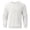 White, variant on CUSTG Men Pullover Sweatshirt Round Neck Casual Loose Fit Outdoor Sports Solid Color Long Sleeve Easy Care Dailywear