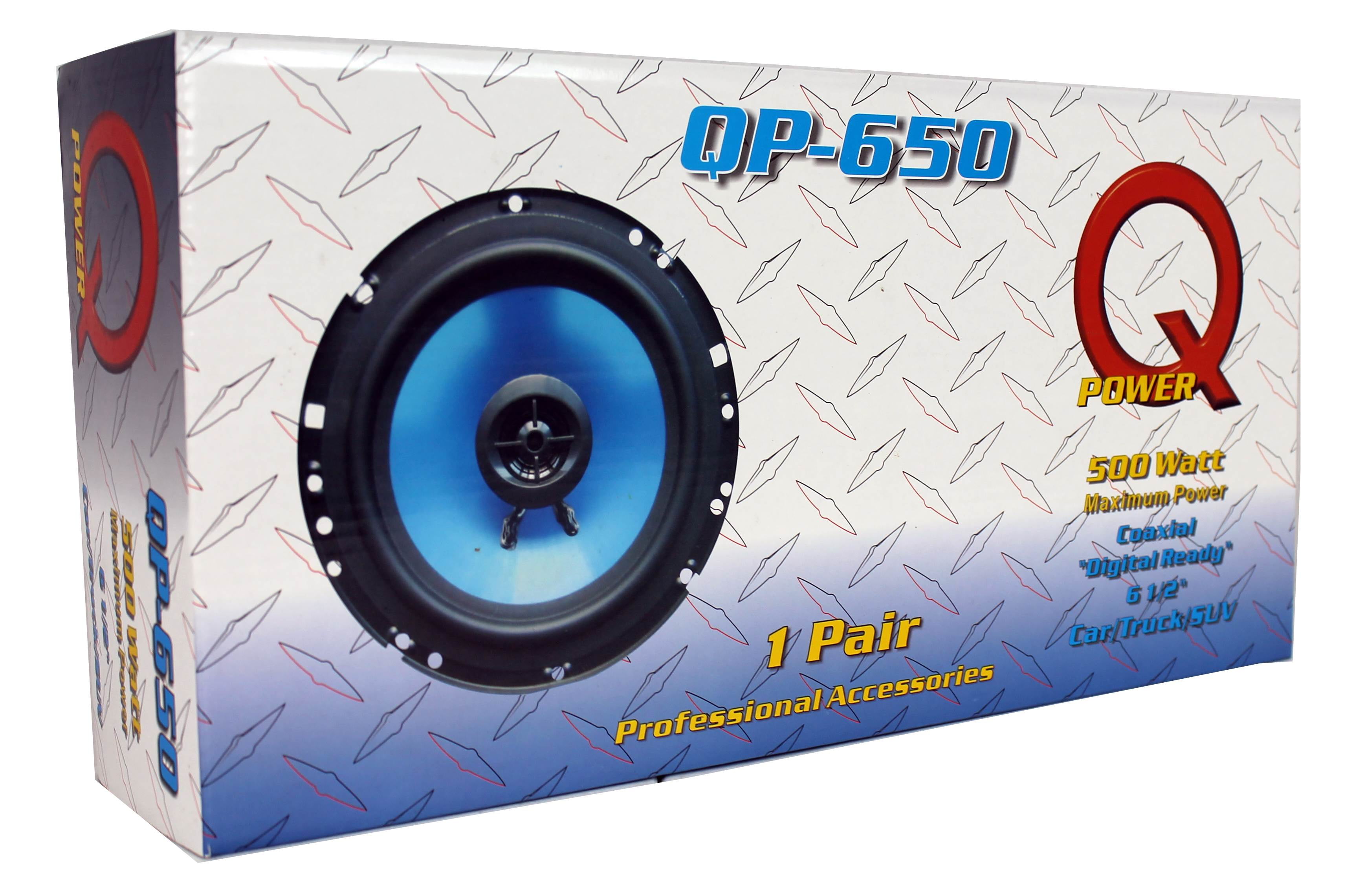 /& 6x9/" 700 Watts Car Speakers 4 Pack Q POWER 6.5/" 300 Watts Car Speaker Pair