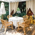 thumbnail image 4 of Outdoor Curtains for Patio Waterproof, Farmhouse Sunflowers Outdoor Privacy Panels Grommet, Vintage Roosters Farm Countryside Blackout Outside Curtains for Porch/Cabana 54"x84", 1 Panel, 4 of 8