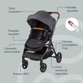 thumbnail image 4 of Carriola porta Bebé Travel System para auto - 3 en 1 - Moisés, Autoasiento y Carriola - Recién Nacidos o Hasta 15 kg, 4 of 10