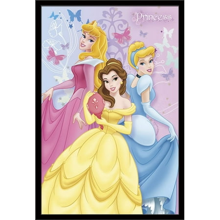 Disney Princess - Butterfly Wall Poster, 22.375" x 34", Framed