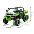 thumbnail image 2 of Ambifirner 24V 4WD Ride on Car, 2 Seater Dump Truck Gift Flower, 2.4G Remote Control, 4 Wheeler, Bluetooth Music, LED Light, USB,High Endurance Powered Ride on Toys for Big Kids,, 2 of 12