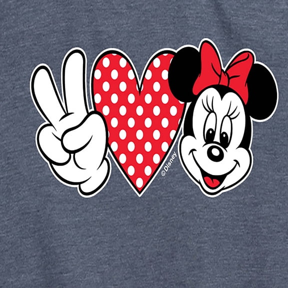 Mickey & Friends - Peace Love Minnie - Women's Short Sleeve Graphic T-Shirt
