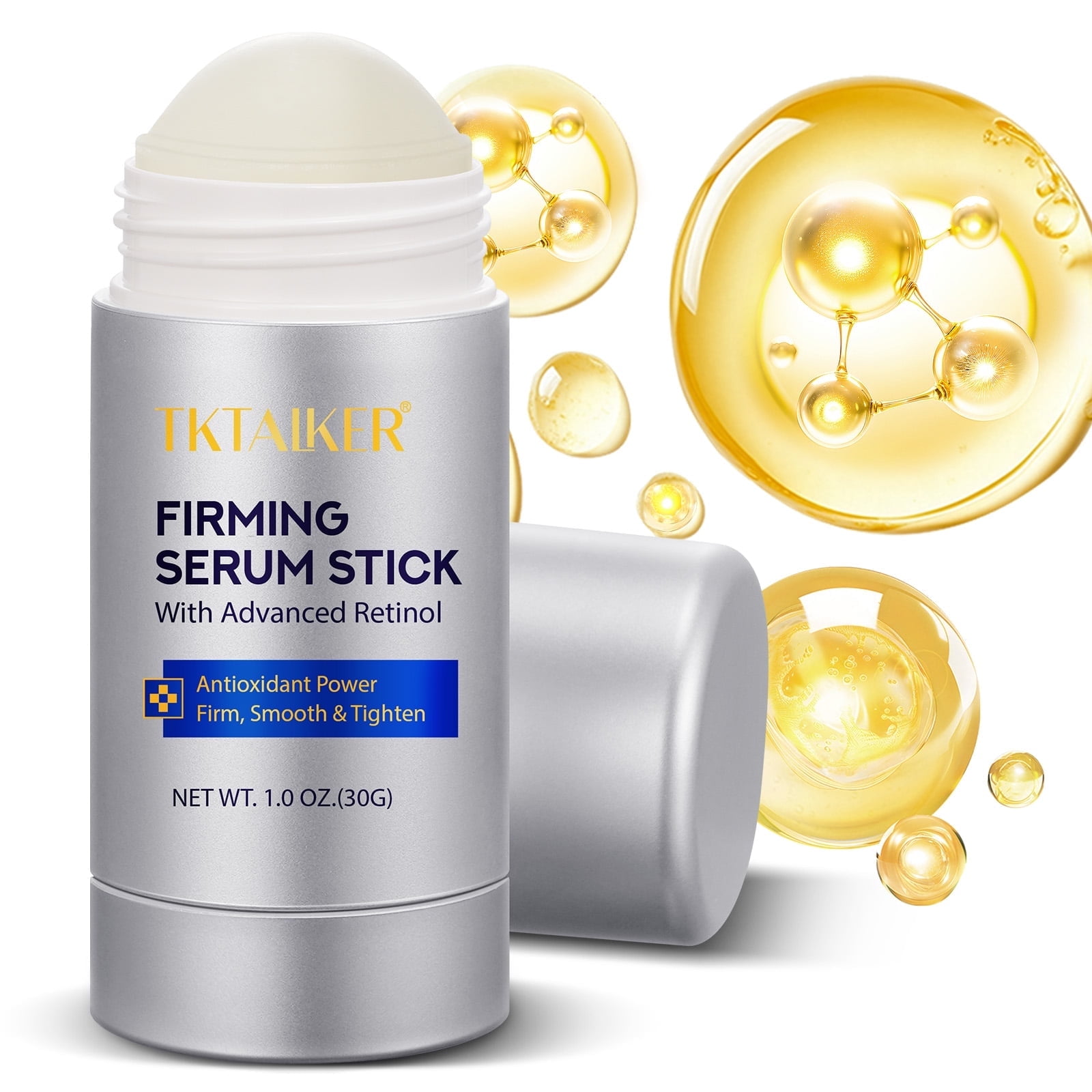 Tktalker Advanced Retinol Firming Stick, Retinol Face Stick, 3-in-1 Smooth, Tighten and Firm Face, 1.0 oz