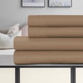 thumbnail image 2 of Egyptian Cotton 1500 Thread Count Solid Sheet Set  Full-Taupe, 2 of 5