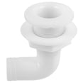 thumbnail image 1 of Shisuyan Drain Plug Boat White 1Pcs 90 Degree Angle, 1 of 8