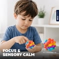 thumbnail image 4 of Push Pop Bubble Balls - 3 Pack of Rainbow Colors Sensory Fidget Toy, Silicone Stress Reliever Toy, Squeeze Sensory Toy, Christmas Gift for Adult Kids - Xmas Best Stocking Stuffers, 4 of 9