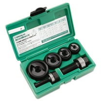 Greenlee Hole Punch Set, 10 Piece,10,12 ga. Steel 7235BB