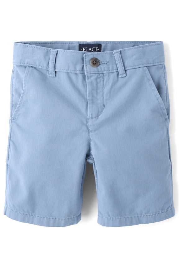 Boys Pull-On Solid Chino Short, Sizes 4-16