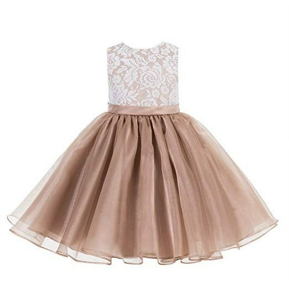 Ekidsbridal Lace Organza Flower Girl Dress Princess Gown for Toddlers Birthday Party Pageant Ballroom Dance 186 6