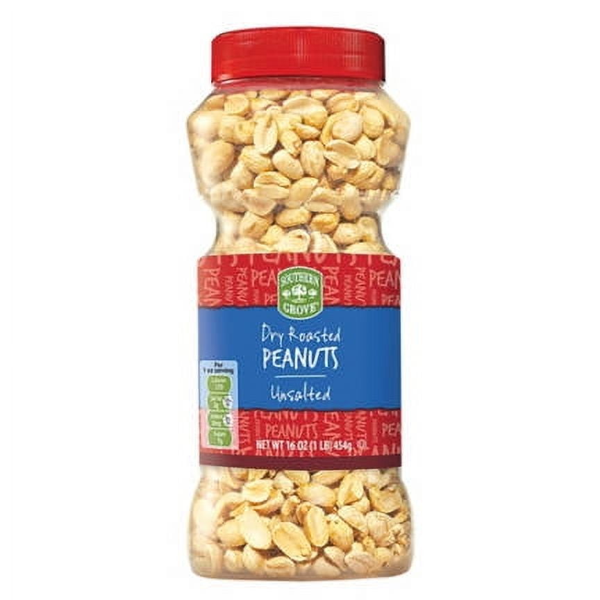 Dry Roasted Unsalted Peanuts, 16 oz- Pack of 3