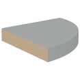 thumbnail image 4 of Estante Flotante de Esquina Casafoyer Gris 25x25x4 cm MDF, 4 of 5