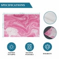 thumbnail image 6 of Pink Marble Placemats Set of 4, Modern Ombre Abstract Fluid Aesthetic Art Placemats for Dining Table, Place Mats for Kitchen Tabletop, Waterproof Wipeable Dining Table Mats Set, 6 of 9