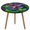 T-4, variant on Green Leaf Jungle Animals Pattern Round Tablecloth Waterproof Elastic Table Clothes for Dining Table Cute Desk Decor Protector Cover