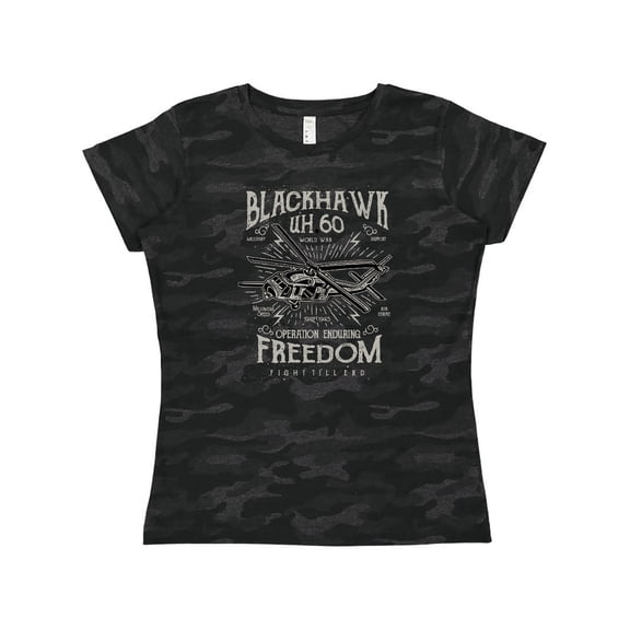 Inktastic Black Hawk Military Women's T-Shirt
