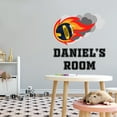 thumbnail image 2 of Sports Personalized Wall Decals for Boys Bedroom - Volleyball on Fire DIY & Creativity Custom Name Wall Sticker - Size: 36 In x 40 In, 2 of 5