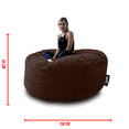 thumbnail image 2 of Puff Grande Puff MX Gamuza Chocolate, 2 of 2