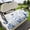 MidnightBlue, variant on Golf Cart Seat Covers for 2 Seater, Blue Floral Spring Soft Microfiber Cart Seat Towel Blanket, Summer Botanical Pastoral Absorbent Breathable Non Slip Bench Seats Protector for Golf Course 51"x31"