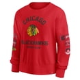 thumbnail image 2 of Women's Fanatics Red Chicago Blackhawks Go Team Pullover Sweatshirt, 2 of 3