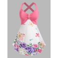thumbnail image 1 of Tallas de flores de talla grande Top sin mangas Rosegal Camisetas sin mangas de talla grande, 1 of 5