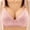 Pink, variant on TAGOLD Womens Summer Plus Size Bra,Woman's Embroidered Glossy Comfortable Breathable Bra Underwear No Rims