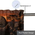 thumbnail image 5 of Leopard Printed Window Curtains Valances Safari Cheetah Wild Animal Jungle Sunset Window Valance for Living Room Bedroom, Kitchen Valance Rod Pocket Window Curtain 54 by 18 in, 1 Panel, 5 of 6