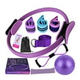 thumbnail image 2 of Meottam Meottam 8 in 1 Yoga Set for Women, Pilates Essentials Kit with Pilates Rings Booty Bands Exercise Band Yoga Ball Figure Resistance Band for Stretching & Relief (Purple), 2 of 7