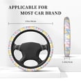 thumbnail image 5 of Easygdp Zebra Colourful Elastic Steering Wheel Cover, Auto Accessories, Fit Suvs, Vans,Cars, Trucks -15 inch, 5 of 8