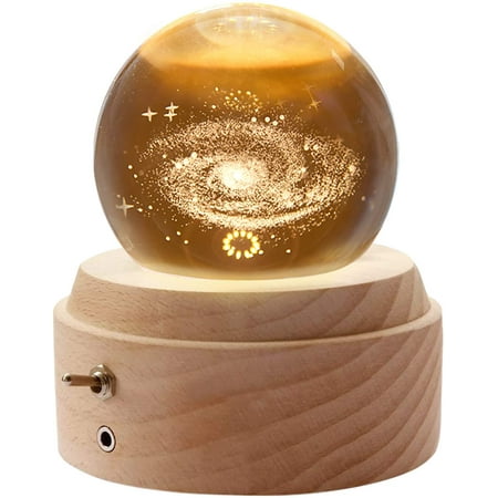 

LED Firework 3D Star Effect Colorful Night Light USB Projector Lamp Magic Crystal Glass Ball Night Light