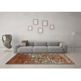 thumbnail image 3 of Ahgly Company Indoor Square Abstract Light Blue Contemporary Area Rugs, 7' Square, 3 of 4