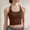 B_ Coffee, variant on SMihono Open Back Halter Vests for Women Winter Fall Spaghetti Strap Short Corset Bustier Cami Tank Warm Tops Vests Women Brown XL