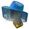 thumbnail image 3 of KANG Sparkly Cowboy Hat For Party Prom Halloween Western Fringe Hat Glitter Pearl Shine Celebrations Headwear, 3 of 4