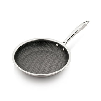 HexClad 10 inch Hybrid Stainless Steel Frying Pan, Nonstick