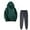 Green, variant on Tracksuit For Women 2 Pieces Set Fall Winter Outfits Sports Tracksuits Long Sleeve Pullover Hoodies Pants Suit Jogging Suit,Burgundy