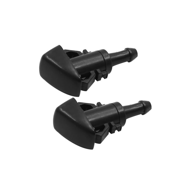 2Pcs Boquillas De Lavaparabrisas Negro De Plástico En Parte Frontal De Limpiaparabrisa Para 15878745