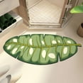 thumbnail image 3 of Mud Bathroom Mat Indoor Floor Mat Entrance Rug Absorbent Non- Decorative Carpet for Bathroom Bedroom Entryway with Leaf Print Design, 3 of 6