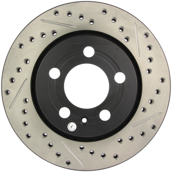 StopTech Slotted & Drilled Sport Brake Rotor Fits select: 2002-2006 VOLKSWAGEN GOLF, 2000-2006 AUDI TT