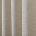 thumbnail image 5 of TWOPAGES 52 W X 96 L Inch Drapery Pinch Pleated Top Room Darkening Curtain Soft Linen Textured Drape for Bedroom, 1 Panel, Burlywood Birch, 5 of 6