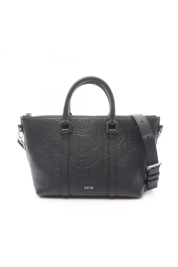 Pre-Owned Christian Dior Dior Weekender 25 Gravity Handbag, Leather, Men's, Black,...