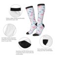 thumbnail image 6 of Balery Flamingo and Pineapple Printed Novelty Socks Men's Women's Crew Socks Sports Socks Knee High Socks Cotton Socks Quirky and Cool Socks, 6 of 9