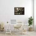 thumbnail image 2 of Stupell Industries Rustic Moose in Shadows Deep Forest Portrait Animals & Insects Drawing Black Framed Art Print Wall Art, 24 x 30, 2 of 7