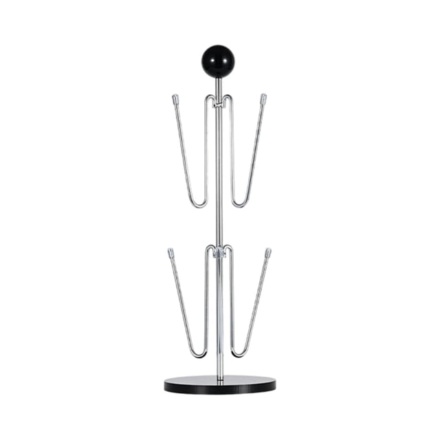 Soporte para tazas de café, expositor para tazas, para sala de estar, mesa de cocina Negro