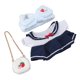 thumbnail image 5 of Ropa de Muñeca de Peluche, Figura de Muñeca de Peluche, Ropa de Juguete, Vestido de Algodón Con Diadema, Bolsa de Mensajero, Bolsa de Almacenamiento para, 5 of 7