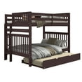 thumbnail image 5 of Bedz King Bunk Beds Full over Full Mission Style with End Ladder and a Twin Trundle, Dark Cherry, 5 of 9