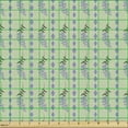 thumbnail image 2 of Ambesonne Lavender Fabric by the Yard Upholstery, Flowers Rectangular Shapes, 10 Yards, Pale Green Ceil Blue, 2 of 5