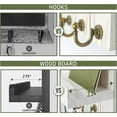 thumbnail image 5 of Rebee Vision Key Holder Wall Mount - Decorative Key and Mail Organizer for Wall with Shelf - Entryway and Living Room Decor(White), 5 of 6
