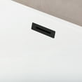 thumbnail image 3 of Kingston Brass VTSQ512823C410 51-Inch Acrylic Rectangular Double Ended Freestanding Tub with Drain in Glossy White/Matte Black, 3 of 8