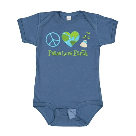 

Inktastic Peace Love Earth Gift Baby Girl Bodysuit