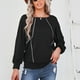 thumbnail image 1 of Suéter suelto, cuello redondo, mangas largas, blusas de mujer con cuello redondo y mangas largas, blusas de cuello redondo y mangas largas, calidad superior, 1 of 6